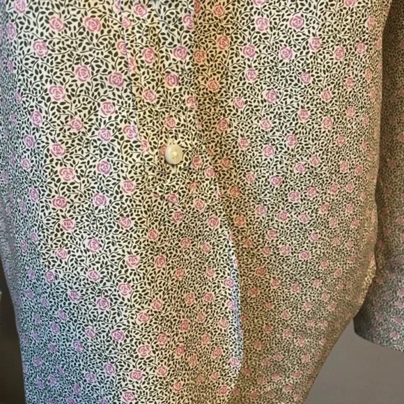 Ann Mashburn Boyfriend Shirt Size M EUC Liberty Print! - Picture 3 of 5